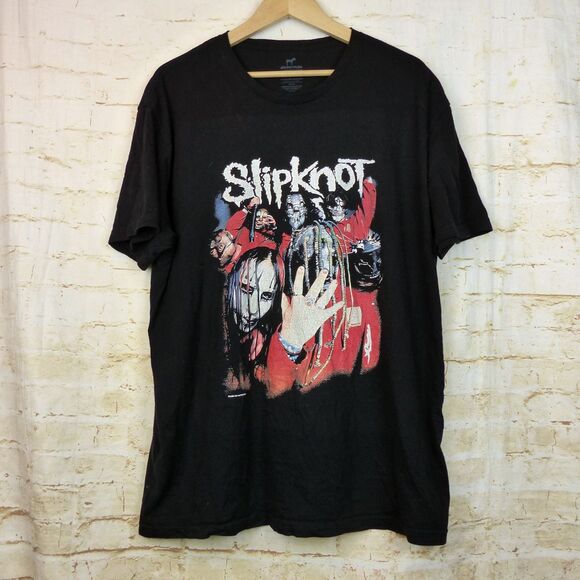 Slipknot Band T Shirt Mens 2XL Black Red Jumpsuit Graphic Metal Rock Stickermule - Picture 1 of 8